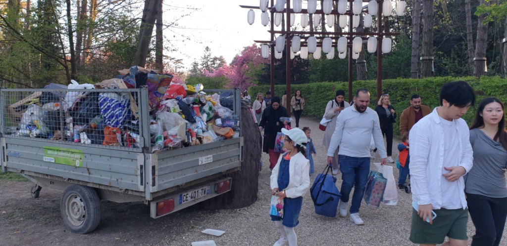 Les restes des pique-niques